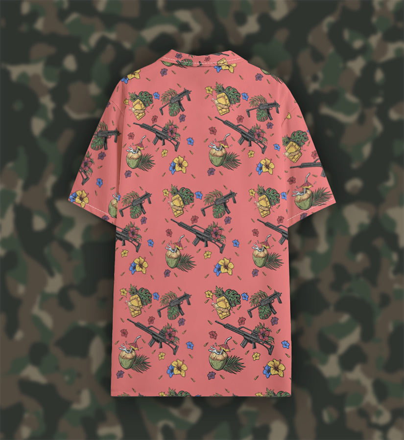 Taktisches Zivil Hawaii Hemd Rot