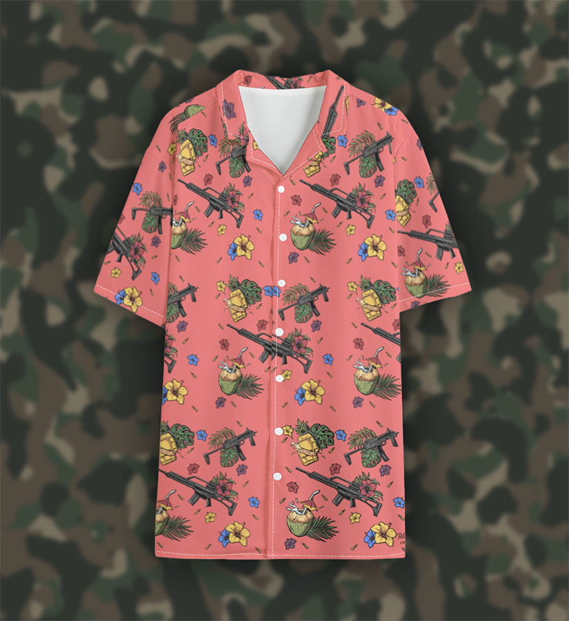 Taktisches Zivil Hawaii Hemd Rot