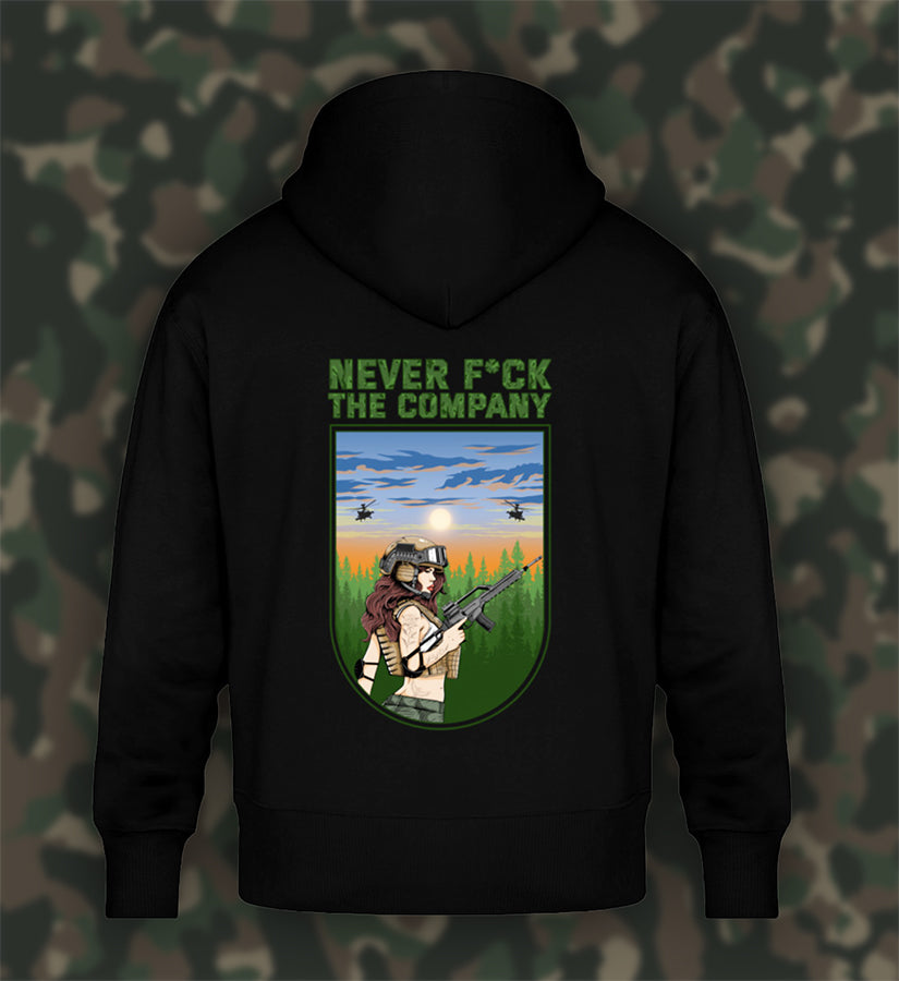 NEVER F*CK THE COMPANY (GRÜN) - Oversized Hoodie