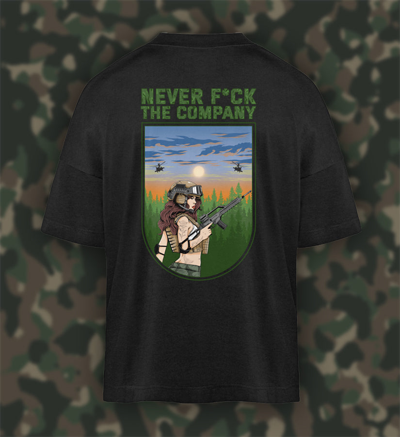 NEVER F*CK THE COMPANY (GRÜN) - Oversized Shirt