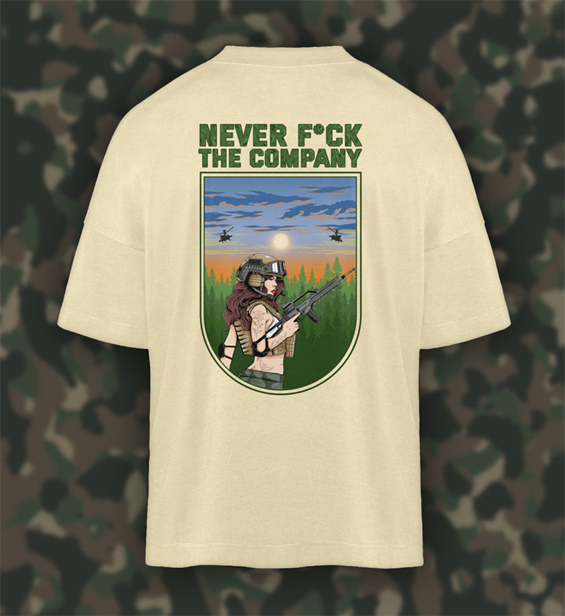 NEVER F*CK THE COMPANY (GRÜN) - Oversized Shirt
