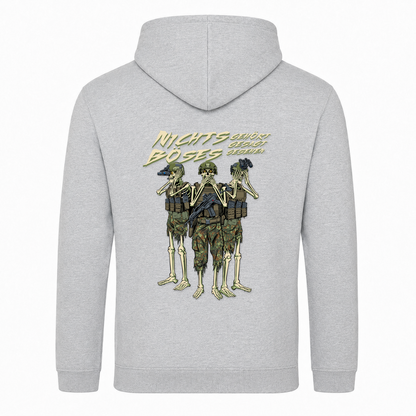 Taktisches Zivil Nichts Böses  College Hoodie -  Heather Grey - Rueckseite