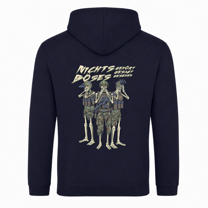 Taktisches Zivil Nichts Böses  College Hoodie - French Navy - Rueckseite