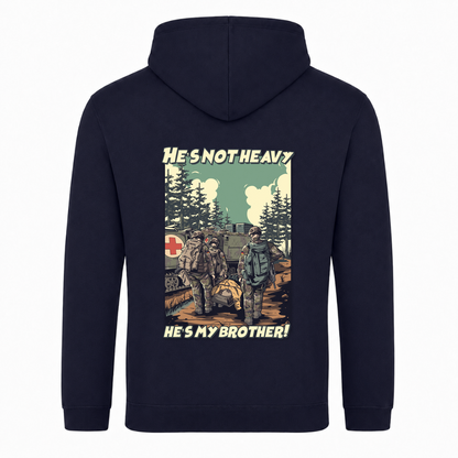 He's not heavy hes my brother College Hoodie - French Navy - Rueckseite