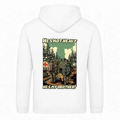 He's not heavy hes my brother College Hoodie - Weiß - Rueckseite