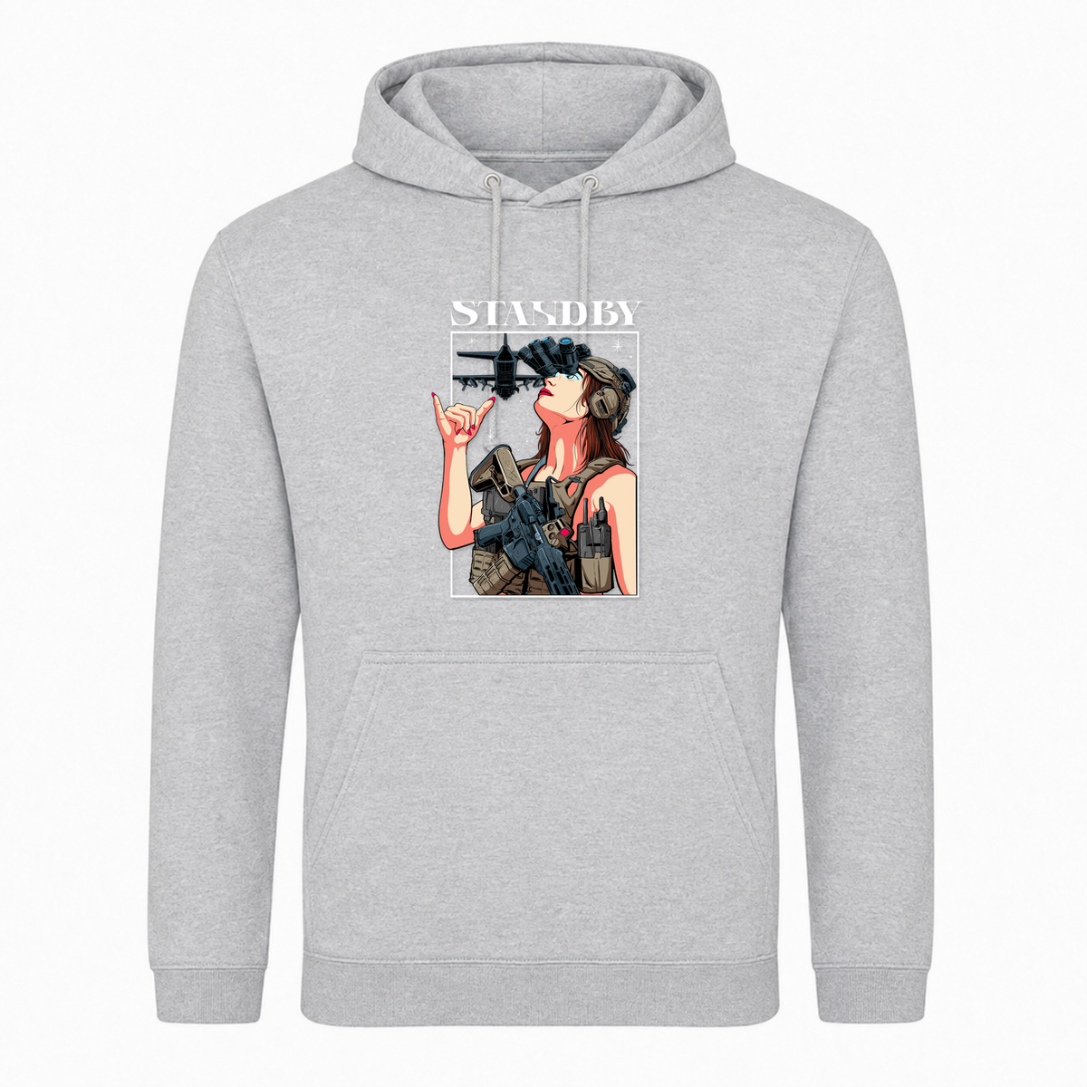 Taktisches Zivil Standby College Hoodie -  Heather Grey