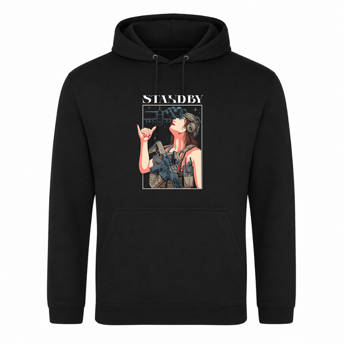 Taktisches Zivil Standby College Hoodie - Schwarz