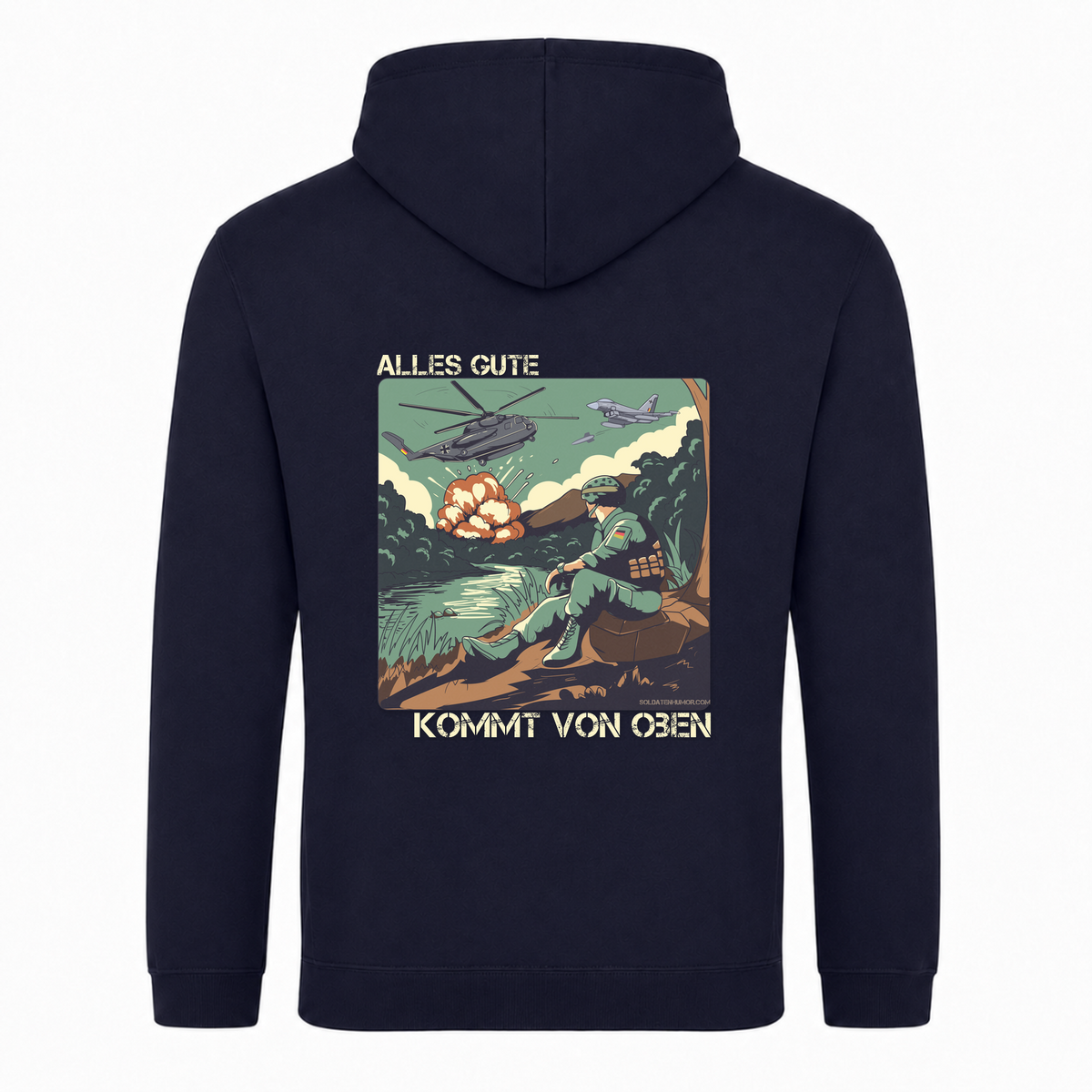 Taktisches Zivil Alles Gute  College Hoodie - French Navy - Rueckseite
