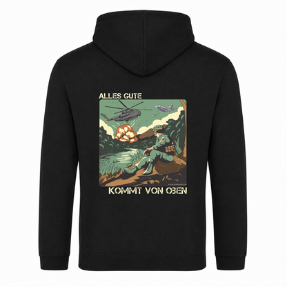Taktisches Zivil Alles Gute  College Hoodie - Schwarz - Rueckseite