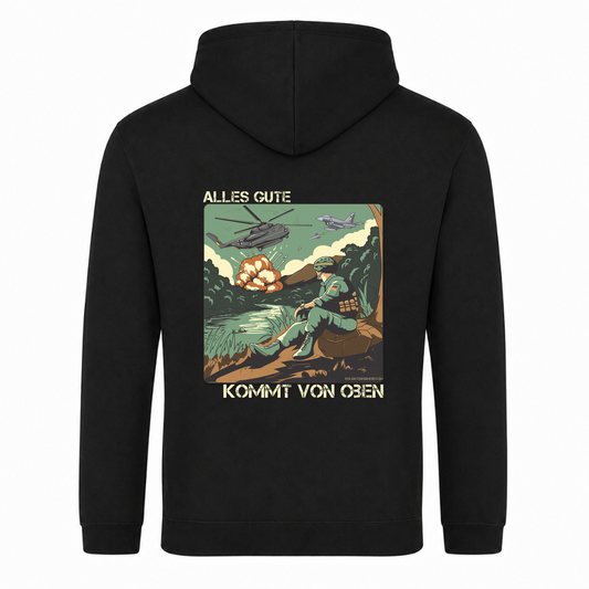 Taktisches Zivil Alles Gute  College Hoodie - Schwarz - Rueckseite