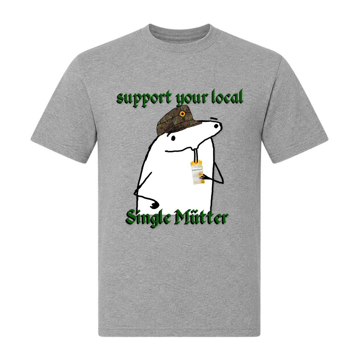 Support your local Single Mütter - grey melange