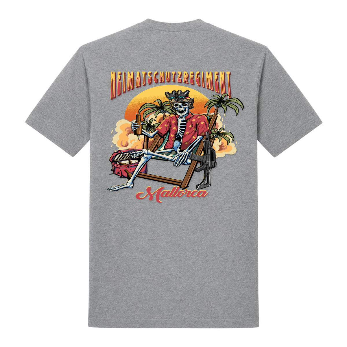 Heimatschutzregiment Mallorca  - grey melange - Rueckseite
