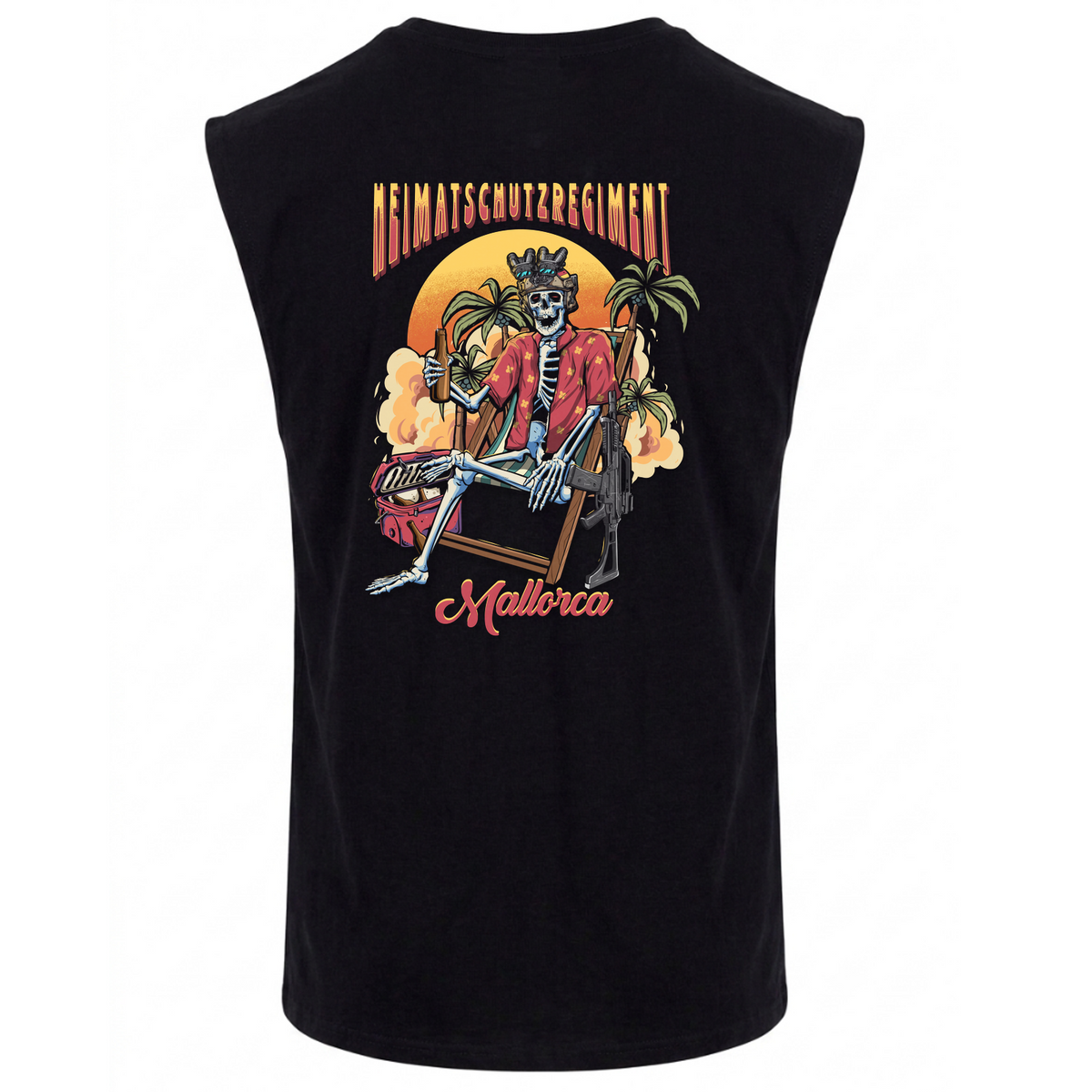 Heimatschutzregiment Mallorca  Sleeveless Tee - schwarz - Rueckseite