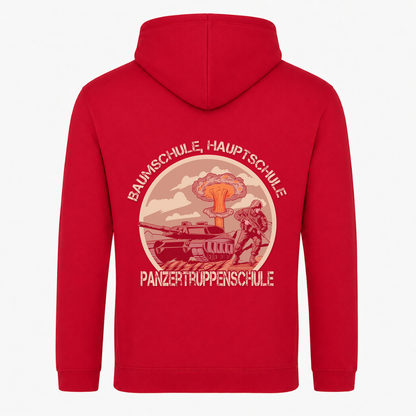 College Hoodie - rot - Rueckseite