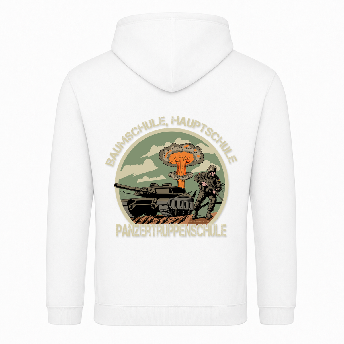 College Hoodie - Weiß - Rueckseite