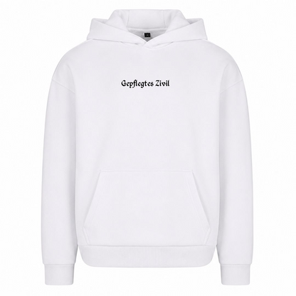 Gepflegtes Zivil Limited Edition Oversized Hoodie - Weiß
