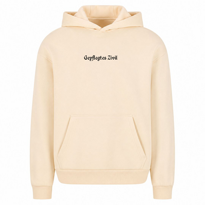 Gepflegtes Zivil Limited Edition Oversized Hoodie - White Sand