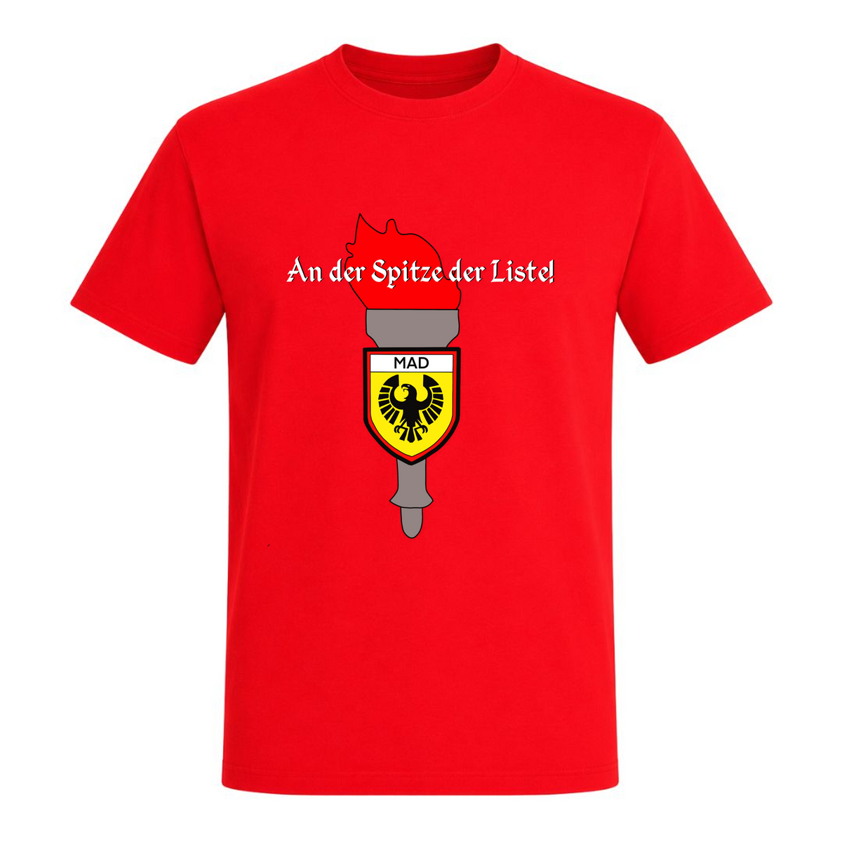An der Spitze der Liste!  - rot