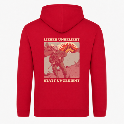 Taktisches Zivil LUSU  College Hoodie - rot - Rueckseite