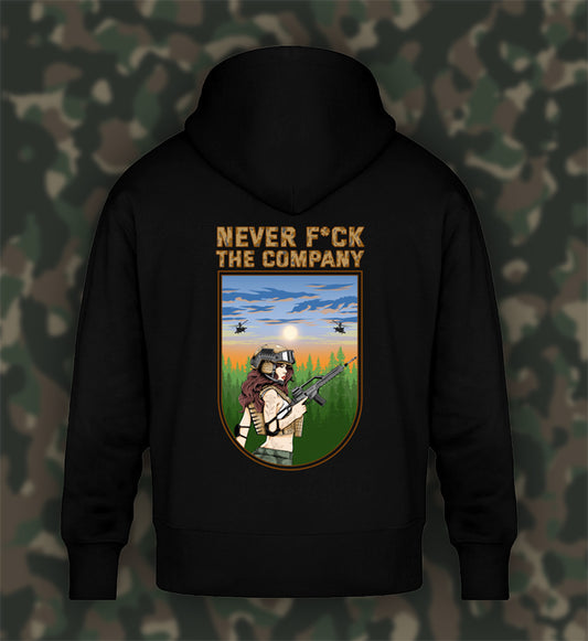 NEVER F*CK THE COMPANY (SAND)   - Oversized Hoodie